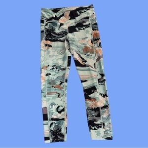 Under Armour Abstract Print Leggings - Black, Gray, Pink, Green